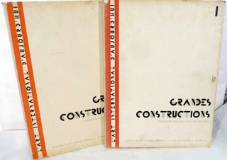 Item #20326 Grand Constructions; Vols. 1-2 of L'Art International d'Aujourd'hui. Robert...