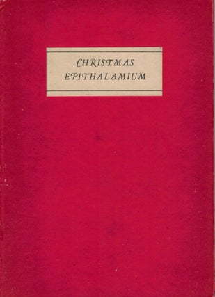 Item #21061 Christmas Epithalamium. Hervey Allen