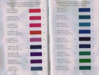 Item #21161 Mordant Colours on Piece Goods and suitable Shading Colours. New York. Grasselli...