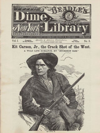 Item #21294 Kit Carson, Jr., the Crack Shot of the West. A Wild Life Romance. Major S. S. Hall...