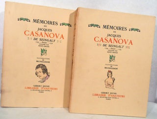 Item #21340 Memoires De Jacques Casanova De Seingalt 1734- Extraits - 1772; Colliges Par Rene...