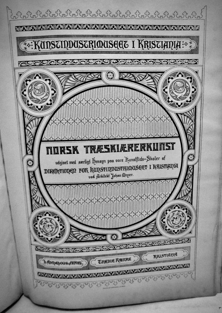 Item #21595 Udgivet med særligt Hensyn paa vore Kunstflids-Skoler af Direktionen for Kunstindustrimuseet; Raekke 1-3. Johan Meyer.