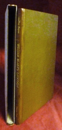 Item #21637 William Blake's Lacoon A Last Testament With Related Works:On Homers' Poetry and On...