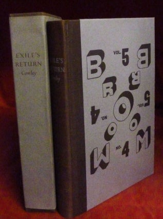 Item #21813 Exile's Return A Literary Odyssey Of The 1920's; Introduction by Leon Edel...