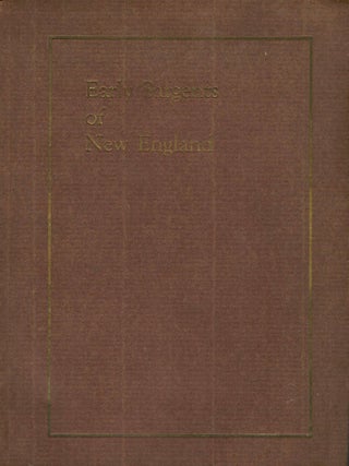 Item #21951 Early Sargents of New England. Winthrop Sargent