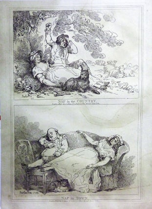 Item #22060 Nap in the Country & Nap in Town. Thomas Rowlandson