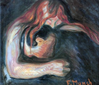 Item #22077 Between Fear And Sex: The Odyssey of Edvard Munch; Introduction by Janine Perron....