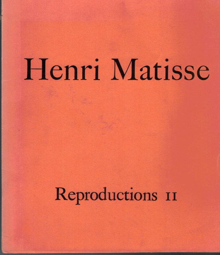 Item #22079 Reproductions II. Henri Matisse.