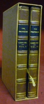 Item #22216 The Professor, A Tale. Charlotte Bronte, Currier Bell