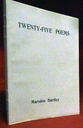 Item #22240 Twenty-Five Poems. Marsden Hartley