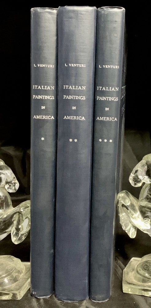 Item #22543 Italian Painting in America; Translated From The Italian By Countess Vander Heuval And Charles Marriott. Lionello Venturi.