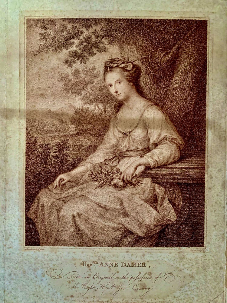 Item #22556 Honorable Anne Damer; From the Original Picture in the Possession of The Right Honorable General Conway. Angelica Kauffman.