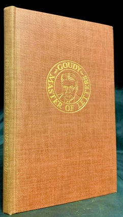 Item #22636 Goudy Master of Letters. Vrest Orton