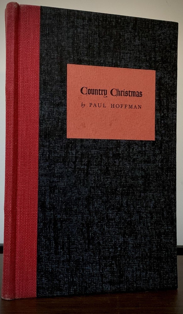 Item #22691 Country Christmas A Reminiscence. Paul Hoffman.