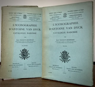 Item #22830 L' Iconografie D'Antoine Van Dyck Catalogue Raisonne. Marie Mauquoy-Hendrickx