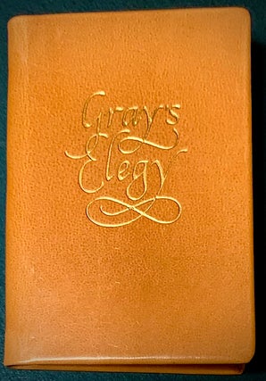 Item #22946 Elegy Written in a Country Churchyard [MINIATURE BOOK]. Thomas Gray
