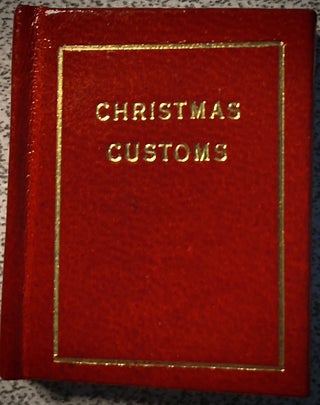 Item #22952 Where Our Christmas Customs Come From [MINIATURE BOOK]. Norman W. Forgue