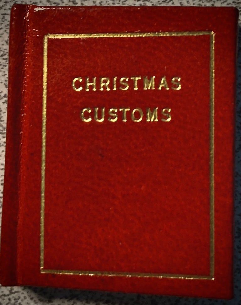 Item #22952 Where Our Christmas Customs Come From [MINIATURE BOOK]. Norman W. Forgue.