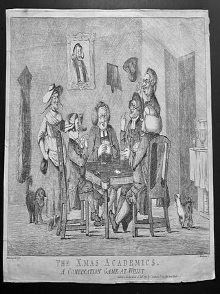 Item #22989 The X Mas Academics A Combination Game At Whist. Henry William Bunbury