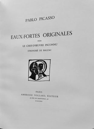 Picasso Peintre-Graveur; Catalogue Illustre De L'Oeuvre Grave Et Lithographie 1899-1931
