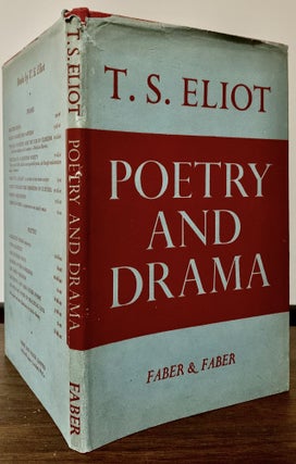 Item #23094 Poetry And Drama. T. S. Eliot