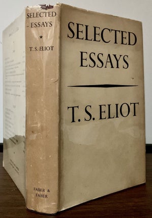 Item #23095 Selected Essays. T. S. Eliot