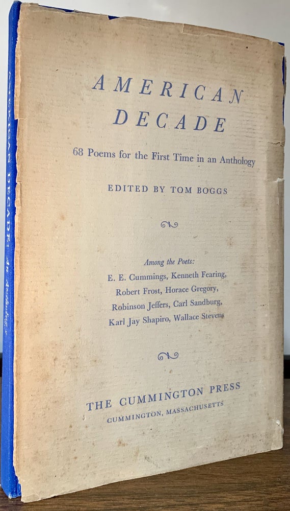 Item #23395 American Decade 68 Poems for the First Time in an Anthology; Edited By Tom Boggs. Bishop. Elizbeth.
