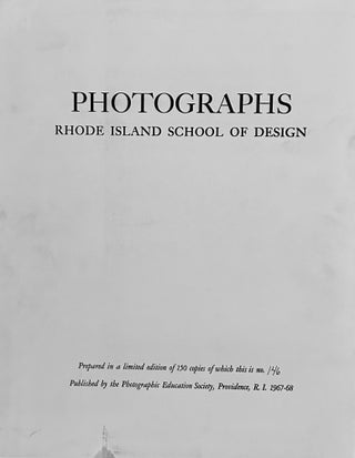 Item #23756 Photographs Rhode Island School Of Design. Harry Callahan