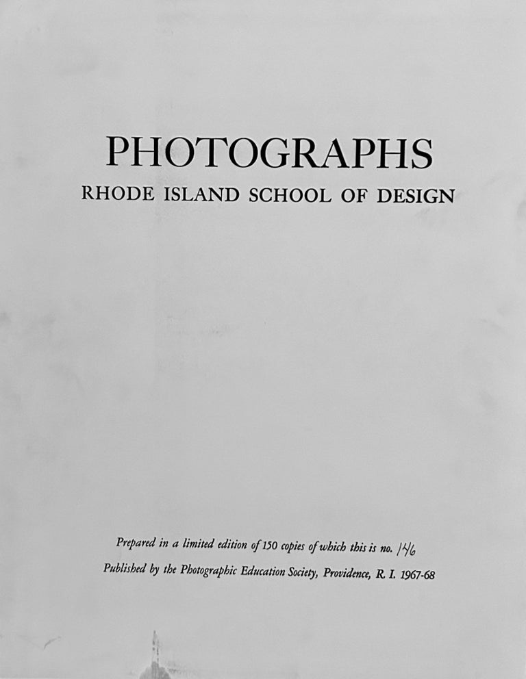 Item #23756 Photographs Rhode Island School Of Design. Harry Callahan.