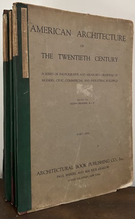 Item #23776 American Architecture Of The Twentieth Century A Series Of Photographs And Measured...