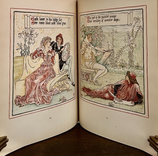 Queen Summer or the Tourney of the Lily & the Rose penned & portrayed by Walter Crane