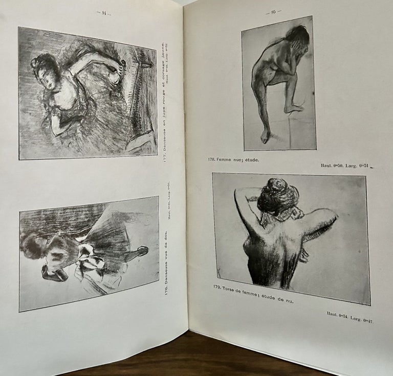 Item #23929 Catalogue Tableaux Pastels Et Dessins; dont la 2e vente aus encheres publiques, apres deces de l'artiste, aura lieu a Paris, Galerie Georges Petit. Edgar Degas.