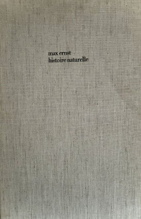 Item #24002 Histoire Naturelle; Introduction by Jean Arp. Max Ernst