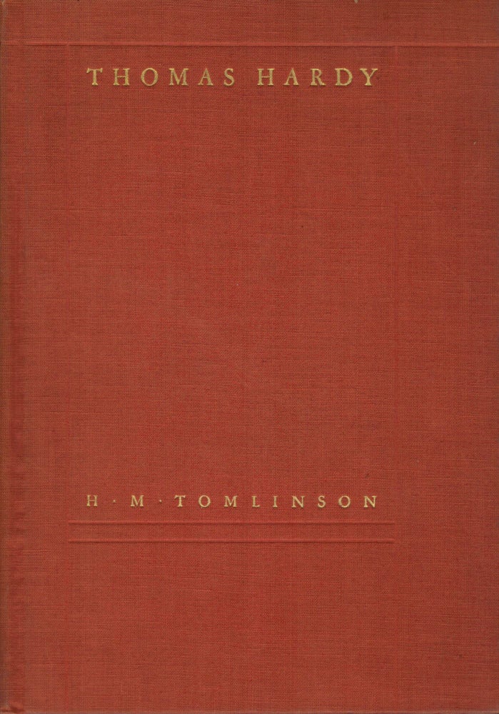Item #2627 Thomas Hardy. H. M. Tomlinson.