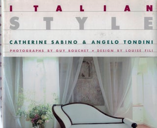 Item #3146 Italian Style. Catherine Sabino, A. Tondini