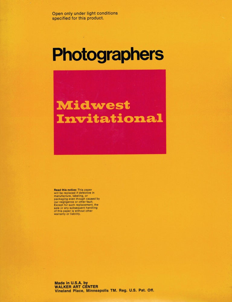 Item #9019 Photographers Midwest Invitational. Martin Friedman, Introduction.