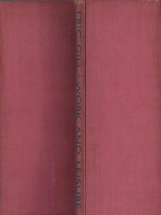 Item #9173 Work and Leisure. Eric Gill